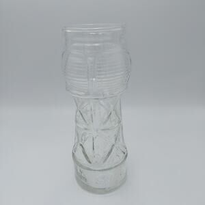 VINTAGE 80's Red Lobster LIGHTHOUSE Drinking Glass Tumbler CROSS PATTERN 16oz